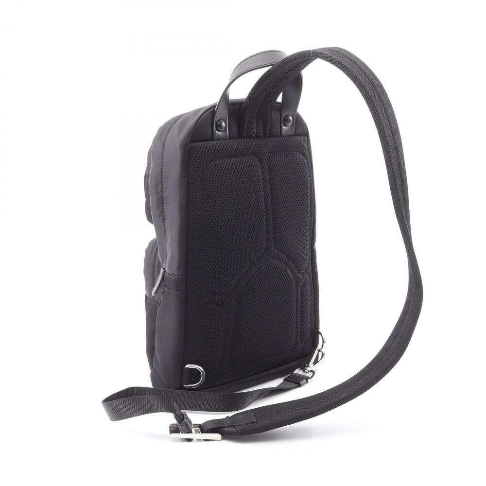 Prada Waist Bag Body Bum Crossbody Belt Saffiano Leather Black